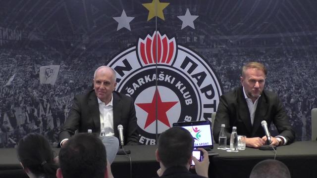 KK Partizan, konferencija za medije (Ostoja Mijailović i Željko Obradović)