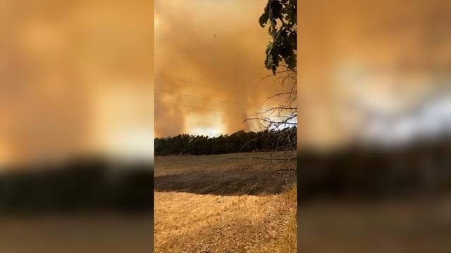 Požar na solarnim panelima u selu Goli Rid kod Lebana